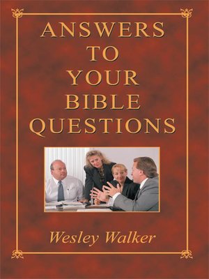cover image of ANSWERS TO YOUR BIBLE QUESTIONS